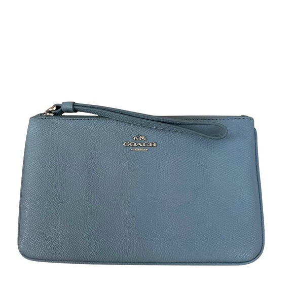 Coach Large Slate Blue Wristlet